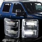 Clear Side Mirror White LED Signal Light For 2008-2016 Ford F250 F350 Super Duty Ford F-350