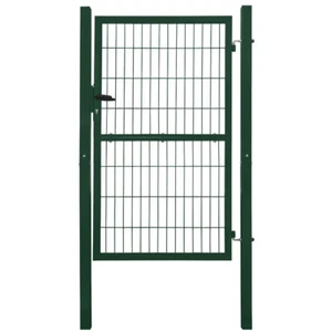 Gartentor Gartentür Zauntür Zauntor Pforte Grün 160cm Quadratrohr V2Aox - Bild 1 von 3