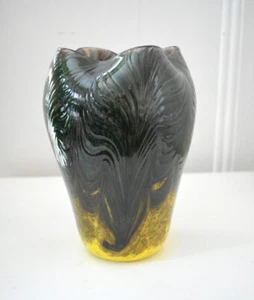 Bohemian Art Nouveau Jugendstil Irridescent Glass Vase - Picture 1 of 16