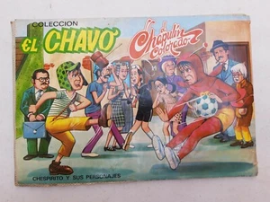 Vintage Mexican Stickers cards Album EL CHAVO DEL 8 CHAPULIN COLORADO from 70's - Picture 1 of 10