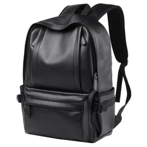 Sac à dos en cuir synthétique pour homme & Deman Vintage Imperméable Uni Trav... - Photo 1/1
