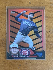 2023 Topps Update Orange Black Parallel US294 Hobie Harris Rookie RC Nationals