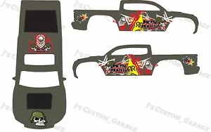 Metall Melisha Tacoma 1/64 Custom Wasserschiebe Aufkleber für Hot Wheels - Bild 1 von 1