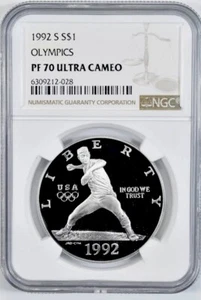 1992 OLYMPICS BASEBALL NGC PF70💥FLAWLESS QUALITY💥 - Picture 1 of 5