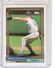 1992 Topps - #741 Mark Gubicza Kansas City Royals baseball card 