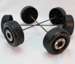 Vintage 1976 Barbie Star Traveler Eleganza II RV Replacement Wheels 3 pcs parts - Picture 1 of 23