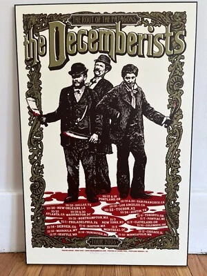 The Decemberists Tour 2006 Poster Mike King Numbered Signed Rout Of The Patagons - Image 1 of 4