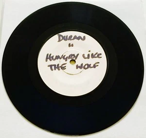 DURAN DURAN Hungry Like The Wolf HTF 7" TEST PRESSING SINGLE 1-SIDED PROMO VINYL - Imagen 1 de 3