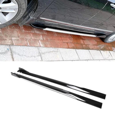 For Lexus ES250 ES350 86" Side Skirt Extension Rocker Panel Splitter Black White Foto 1 de 4