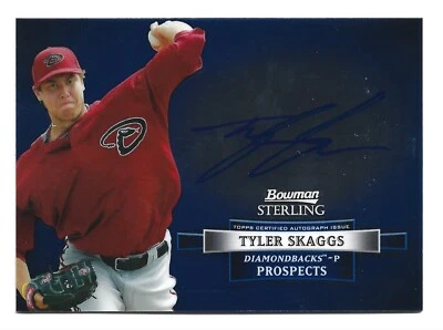 Autógrafo Tyler Skaggs Arizona Diamondbacks 2012 Bowman Sterling AUTO béisbol Foto 1 de 2