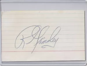 signed index card Ross Grimsley w/COA - Picture 1 of 1