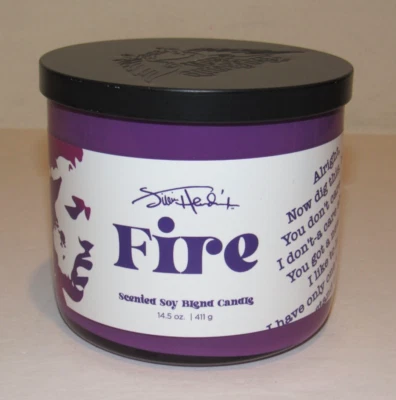 Vela perfumada Jimi Hendrix Fire Rock and Roll Beauty 14,5 oz 411 g mistura de soja - Imagem 1 de 2