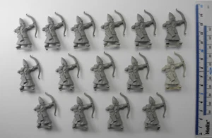 15 HIGH ELF ARCHERS Plastic Elves Aelves Army Bowmen Warhammer 1990s B24 - Picture 1 of 1