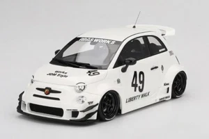 2024 Fiat Abarth 595 LB-Works x Abas Works 1/18 white by TSM Top Speed TS0606 - Picture 1 of 5