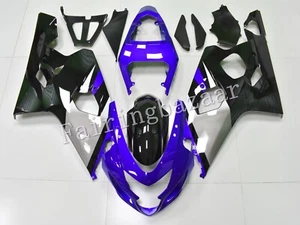 Fit for 2004 2005 GSXR600 GSXR750 Black Blue Gray ABS Injection Fairing Kit - Foto 1 di 5