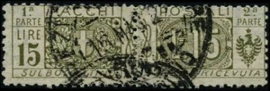Italien 1914 Briefmarken Paketpost gebraucht Sas 18 CV 605,00 $ 181122060 - Bild 1 von 1
