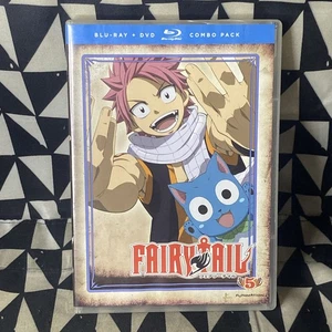 Fairy Tail: Part Five 5 "Episodes 49-60" (Blu-ray & DVD, 4 Disc) Anime - Foto 1 di 8