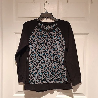 Sudadera para mujer talla S negra y azul Cuddl Duds ropa cálida polar Foto 1 de 3