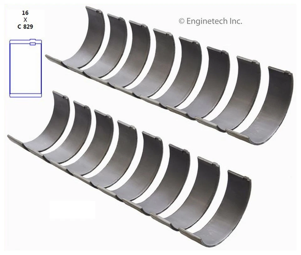 Комплект соединительных стержневых подшипников для некоторых моделей 83-95 Ford International BB424J010 - Изображение 1 из 4