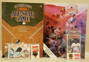 1992 San Diego All Star game program, souvenir program, pin and G. Templeton pin - Picture 1 of 7