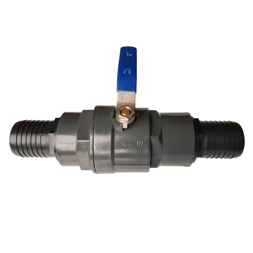 Female Stopcock Valve Stainless Steel 1/2"-4" – Hose Tail Barbs Durable Design - Image 1 of 2