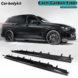 Carbon Seitenschweller Ansätze Schwert Passt für BMW X5 G05 LCI M-Paket 2023-24 - Picture 1 of 10