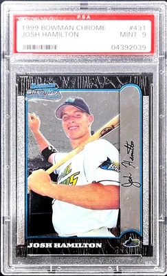 1999 Bowman Chrome Джош Гамильтон дебютант карта #431 PSA 9 новом - Изображение 1 из 2