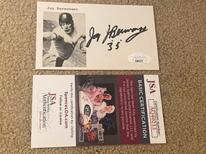 JAY BERWANGER SIGNED AUTO AUTOGRAPH INDEX CARD CHICAGO BIG 10 NFL JSA COA READ - Picture 1 of 4