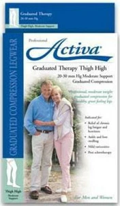 Activa Oberschenkel 20-30 mmhg Kompressionsunterstützt Strümpfe Medizinische Socken Silikon - Bild 1 von 3