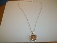 ARISTOTLE - FIRST SCIENTIST - FIVE DRACHMA COIN - SILVER CASED PENDANT NECKLACE