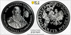 2019 Poland - 10zl Anniversary Birth of Hetman Stefan Czarniecki PCGS PR70DCAM - Picture 1 of 3