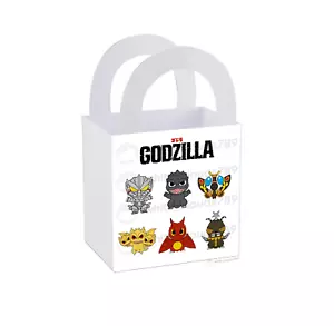 8 Godzilla Treat Box Fiesta Favor Botín Bolso de Bienestar Cumpleaños 3"" x 3"" - Imagen 1 de 6