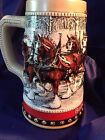 1988 BUDWEISER ANHEUSER BUSCH CLYDESDALES HOLIDAY STEIN 'HOLIDAY HARNESS' for sale
