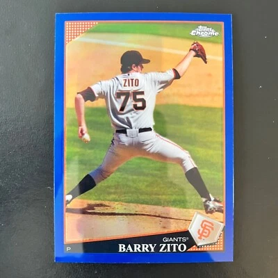 2009 Topps Chrome Blue Refractor #112 Barry Zito /199 San Francisco Giants - Image 1 of 2