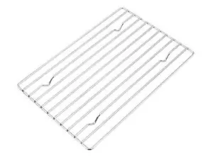 Steel Cooking Roasting Cake Cooler Rack 34.5x25x1.5cm BBQ Grill Trivet Pot Stand - Bild 1 von 2
