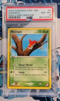 2004 POKEMON KIDS' WB! POKE CARD CREATOR #2 WURMPLE PSA 8 - Image 1 of 2