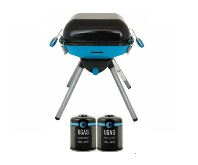 BBQ Mobil Gasgrill Camping Tischgrill 2in1 Grill and Cook incl. 2  Gaskartuschen - Bild 1 von 4