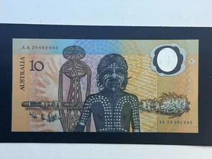 1988 Australian Bicentennial $10 Dollar Banknote - AA20 prefix - In NPA Folder - Picture 1 of 6