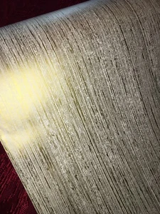 Vintage Weihnachten Geschenkpapier Geschenkpapier Gold Weiß sieht aus wie Baumrinde NOS - Bild 1 von 11
