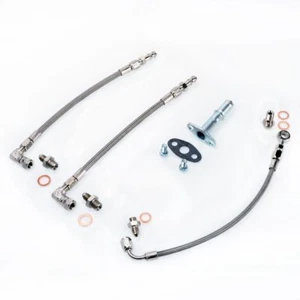 TRITDT Fits SUBARU Garrett GT30R GT35R GT28R Ball Bearing Oil and Water Line Kit - Foto 1 di 5