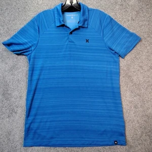 Hurley Heathered Blue Crew Neck Tee Men's Size Small Casual Golf Polo Football - Picture 1 of 12