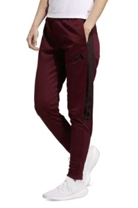 Adidas Women's Tiro 23 Pants 3 Striped Zip Size XL Maroon/Black NWT - Picture 1 of 2
