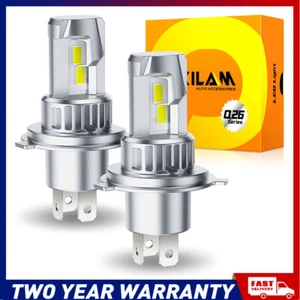 2X H4 9003 LED Headlight Globes Bulbs Kit High/Low Beam 6500K Conversion Kit - Picture 1 of 8