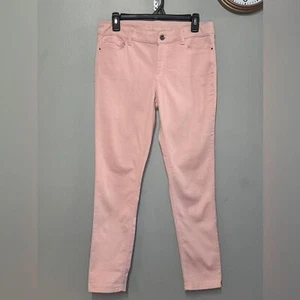 White House Black Market Mid-Rise Color Tinted Skinny Ankle Jeans Size 4 Lt Pink - Picture 1 of 7