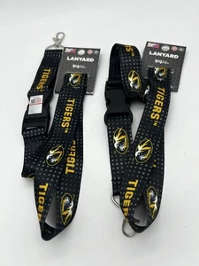 Mizzou Tigers NCAA Missouri Tigers Lightweight Lanyard with Clip Lot of 2 NEW - Picture 1 of 5
