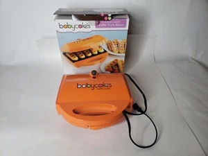 Babycakes Waffle Stick Maker WM-15 Orange WORKS! - Picture 1 of 4