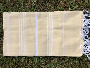 TURKISH PESHTEMAL TOWEL LUXURY BEACH CROSS(SULTAN) 100% COTTON SPA USA SELLER NW - Picture 1 of 36