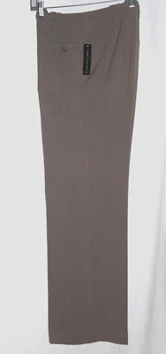 Pantalones Larry Levine Vestido Carrera Elastizados Pierna Ancha Beige Taupe 10 Nuevos con Etiquetas Foto 1 de 4