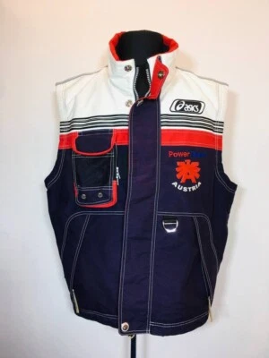 CHALECO DEL EQUIPO NACIONAL DE ESQUÍ ALPINO AUSTRIA 1999/2000 ASICS VINTAGE BOTÓN CREMALLERA COMPLETA Foto 1 de 4