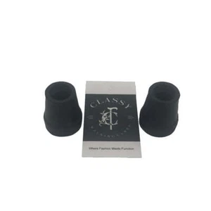 Standard Cane Tips in 3/4 inch Black - Pair - Picture 1 of 2